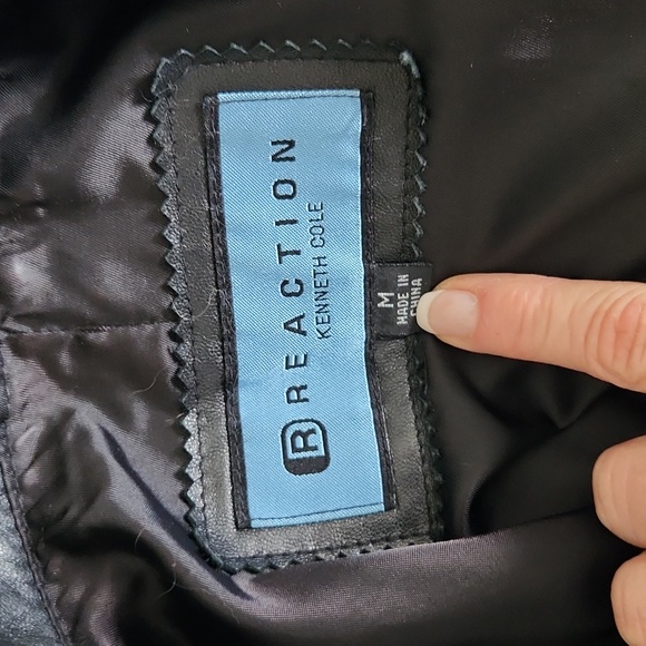 Kenneth Cole Reaction leather jacket - FLAWS - PLS READ - Picture 8 of 8